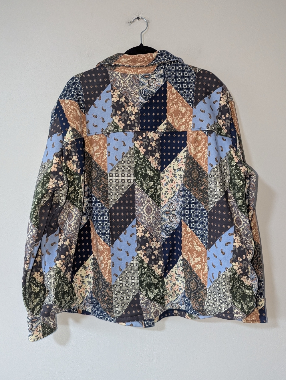 XXL Cleo + Wolf Patchwork Printed Shacket - image 6